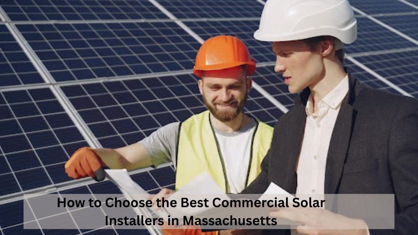 Commercial solar panel installation in Massachusetts