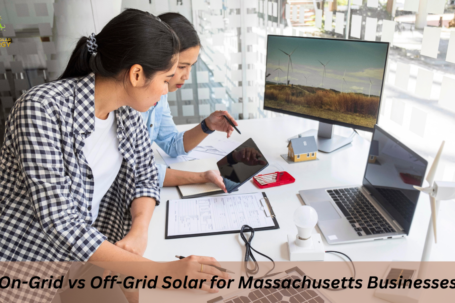 Commercial solar panel installation in Massachusetts