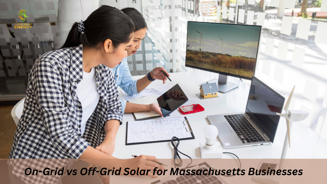 Commercial solar panel installation in Massachusetts