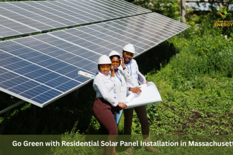 Residential solar panel installation in Massachusetts