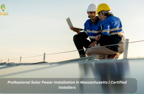 Solar power installation in Massachusetts