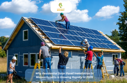 residential solar panel installation in Massachusetts