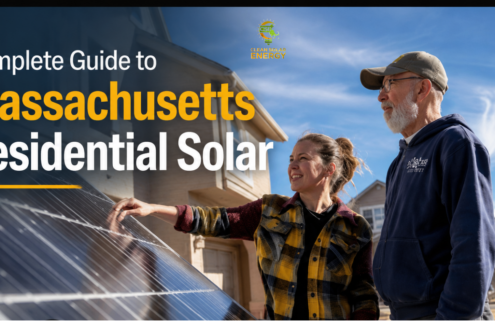 Residential solar panel installation in Massachusetts
