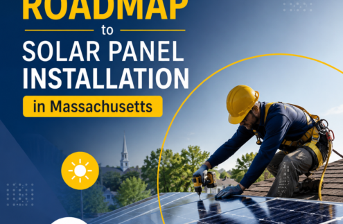 Solar panel installation in Massachusetts