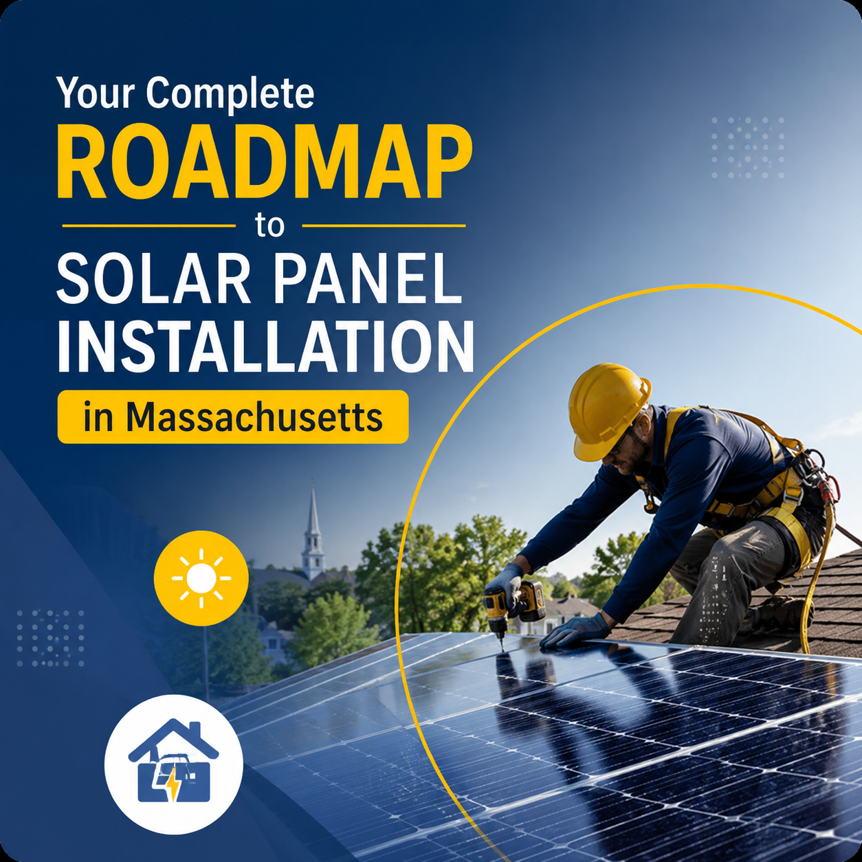 Solar panel installation in Massachusetts