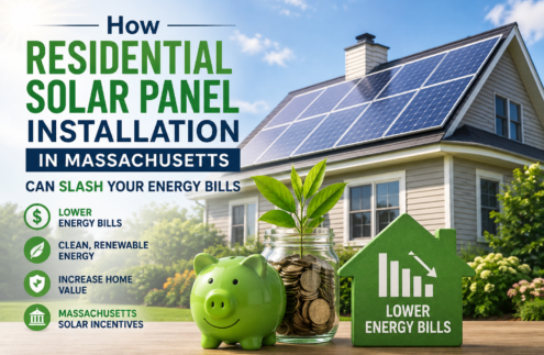 residential solar panel installation in Massachusett
