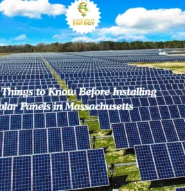 Residential solar panel installation in Massachusetts