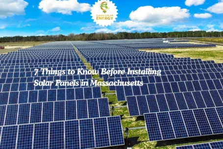 Residential solar panel installation in Massachusetts